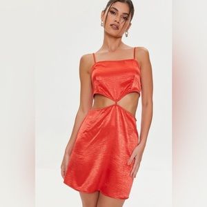 Satin Cutout Dress